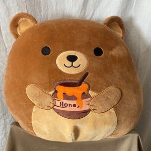 Squishmallows Bear with honey pot